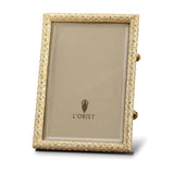 Rectangular Pave Frame 8 x 10 - Gold