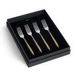 Jessica McCormack Shell Flatware Luncheon Forks 4-Piece Set - Gold
