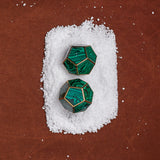 Pentagon Spice Jewels - Malachite + 24k Gold (Set of 2)