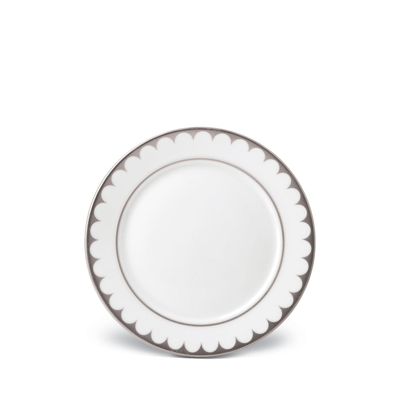 Platinum Aegean Filet Bread and Butter Plate - Sculpted Wave Motif Design with a Nod to Greco-Roman Treasures of the Ancient World