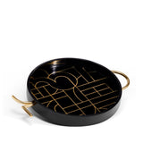 Kelly Behun Circuit Round Tray - L'OBJET