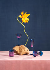 Prism Champagne Flutes - Blue (Set of 4)