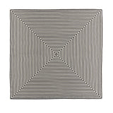 Linen Sateen Concorde Napkins - Black + Ecru (Set of 4) - L'OBJET