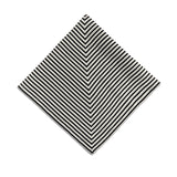 Linen Sateen Concorde Napkins - Black + Ecru (Set of 4) - L'OBJET