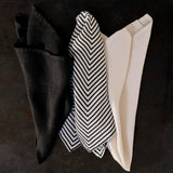 Linen Sateen Napkins - Black (Set of 4) - L'OBJET