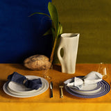 Linen Sateen Napkins - Blue (Set of 4) - L'OBJET