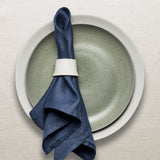 Linen Sateen Napkins - Blue (Set of 4) - L'OBJET