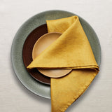 Linen Sateen Napkins - Mustard (Set of 4) - L'OBJET