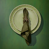 Linen Sateen Napkins - Olive (Set of 4) - L'OBJET