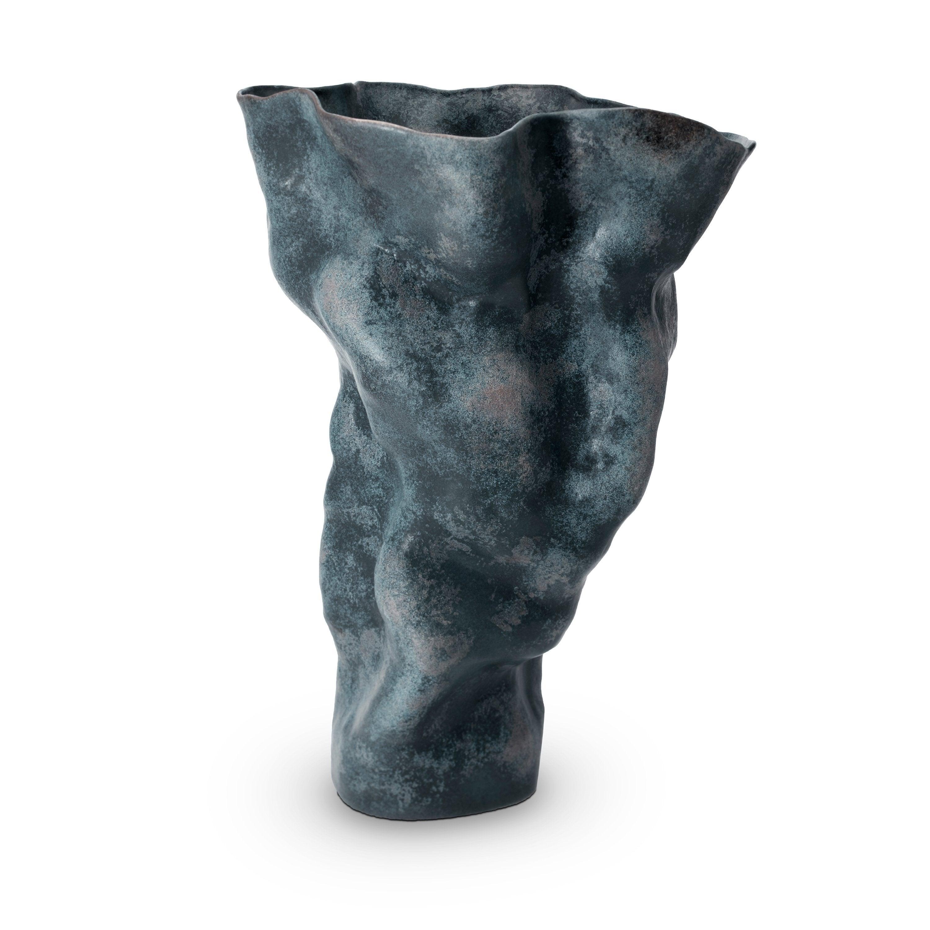 Timna Vase - Tall - Aged Iron - Luxury Designer Vases - L'OBJET
