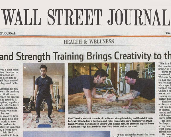 Wall Street Journal - Yoga and Strength Brings Creativity to the Table - L'OBJET
