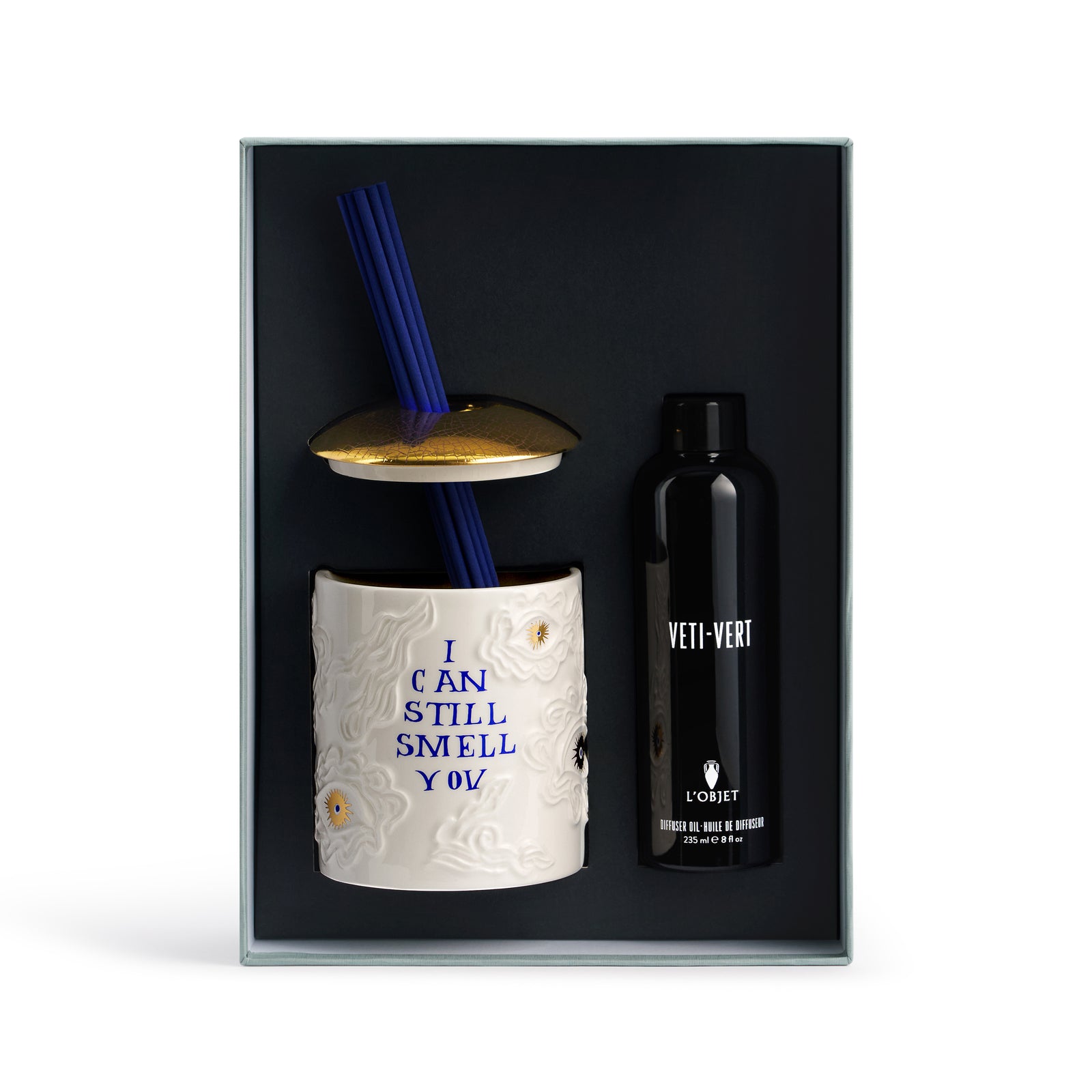 L'OBJET x Ruan Hoffmann| Royal Blue Veti-Vert Diffuser Set