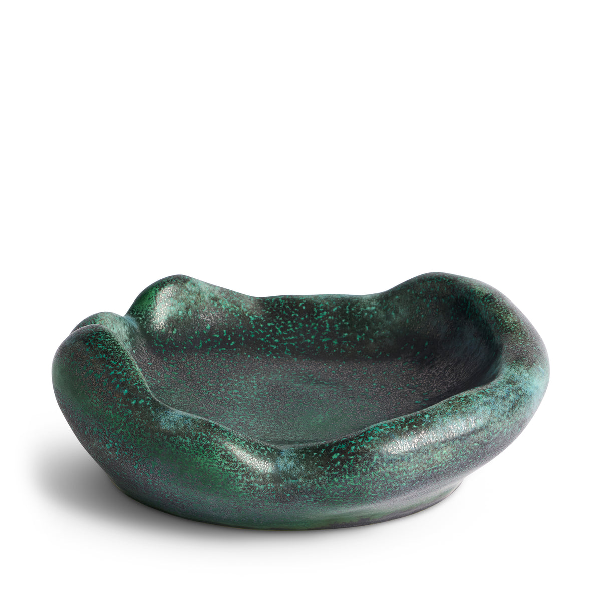 器 objet Celestial Bowl on Stand - Small - Black + Gold - L'OBJET