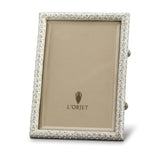 Rectangular Pave Frame 8 x 10 - Platinum