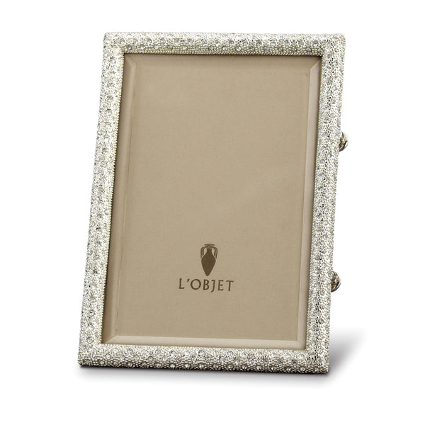 Rectangular Pave Frame 8 x 10 - Platinum