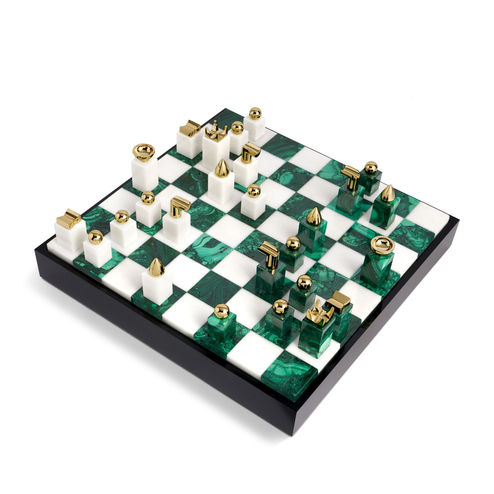 置物 Chess Chess Set - Malachite