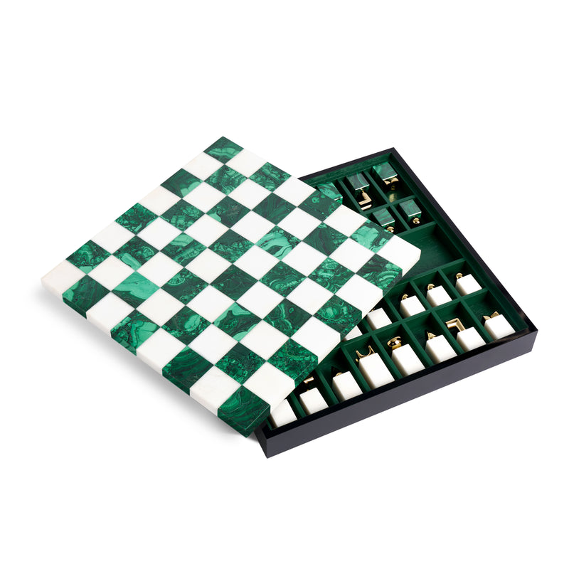 Chess Set - Malachite