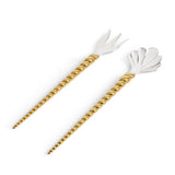 Jessica McCormack Shell Serving  2-Piece Set - Gold