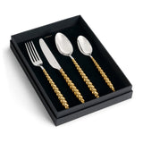 Jessica McCormack Shell Flatware  4-Piece Set - Gold