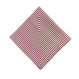 Linen Sateen Concorde Napkins - Wine + Ecru (Set of 4)