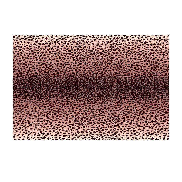 Linen Sateen Leopard Tablecloth - Pink -  70x126"