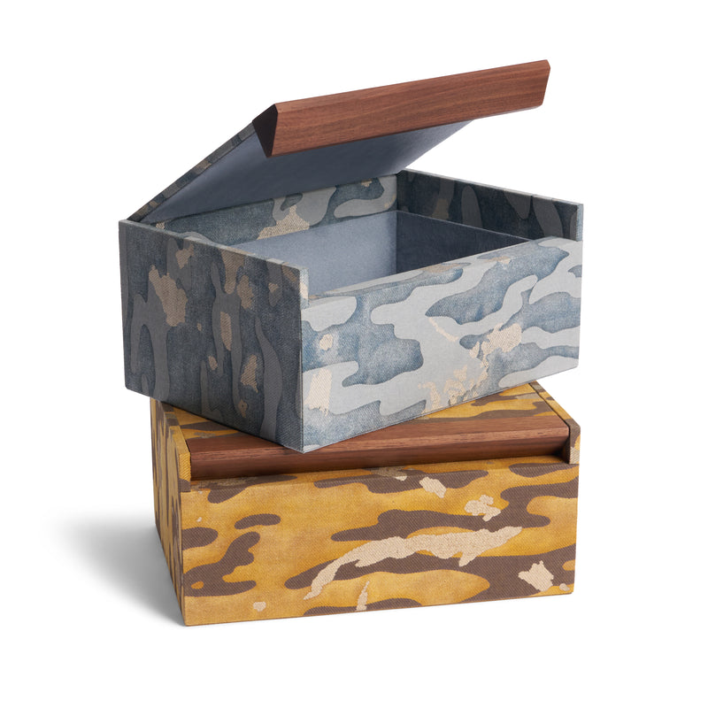 Fortuny Box - Camo Isole Faded Blue