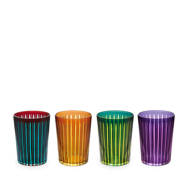 Prism Highball Glasses- Assorted (Set of 4)