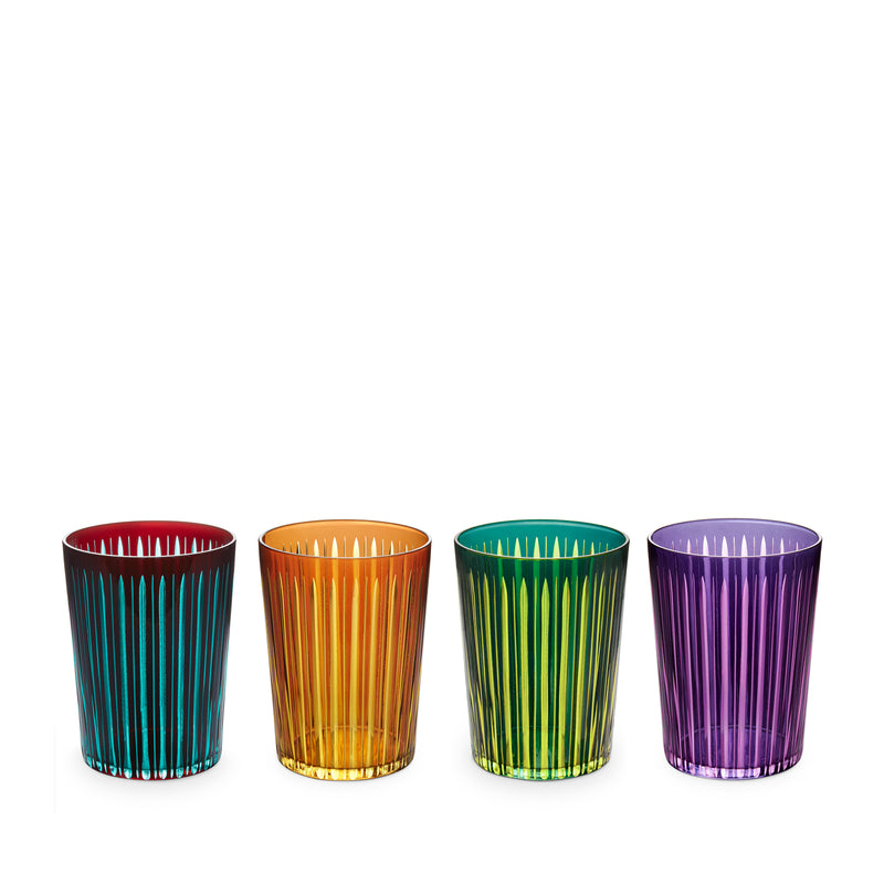 Prism Highball Glasses- Assorted (Set of 4)