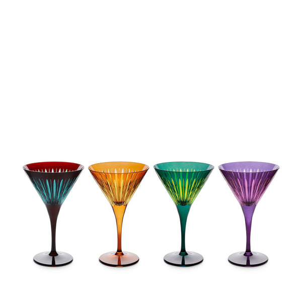 Prism Martini Glasses - Assorted (Set of 4)