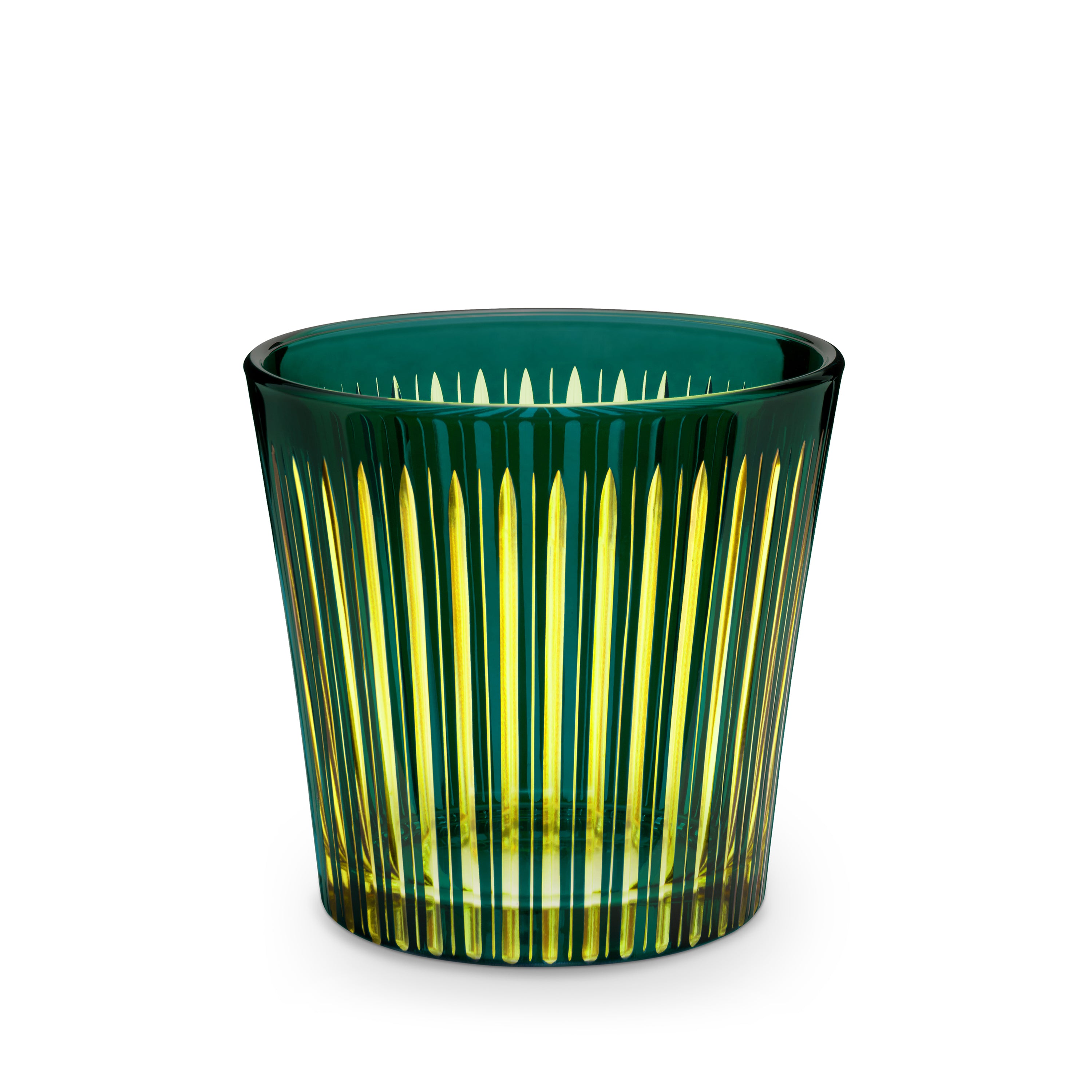 Prism Ice Bucket + Tongs in Green