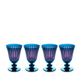 Prism Wine Glasses - Blue (Set of 4)
