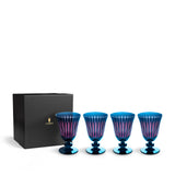 Prism Wine Glasses - Blue (Set of 4)