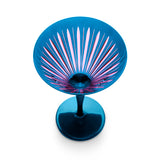 Prism Martini Glasses - Blue (Set of 4)