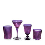Prism Double Old Fashioned Glasses - Purple(Set of 4)