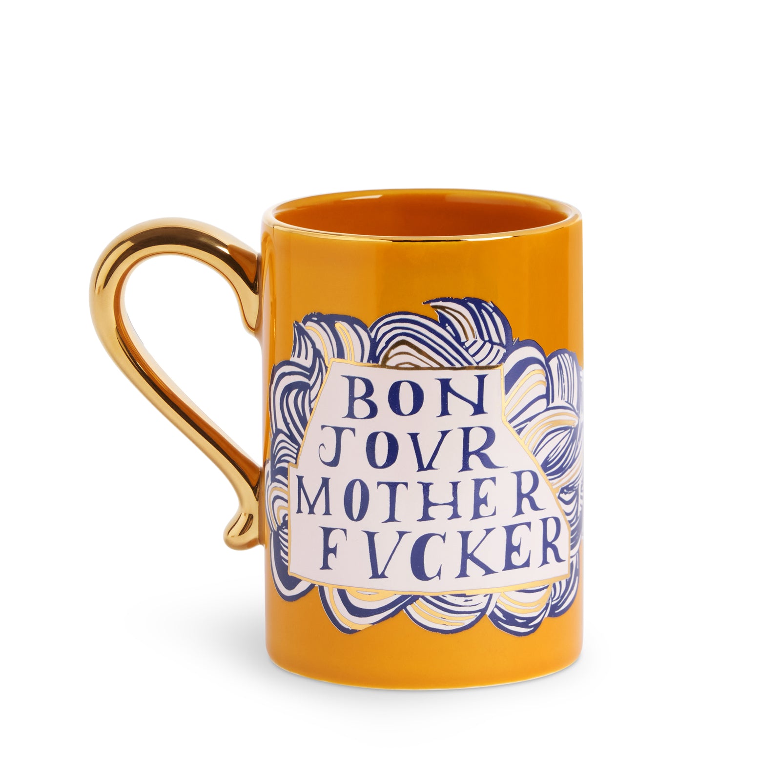 L'OBJET x Ruan Hoffmann| Mother Fucker Coffee/ Tea Mug| 24K Gold