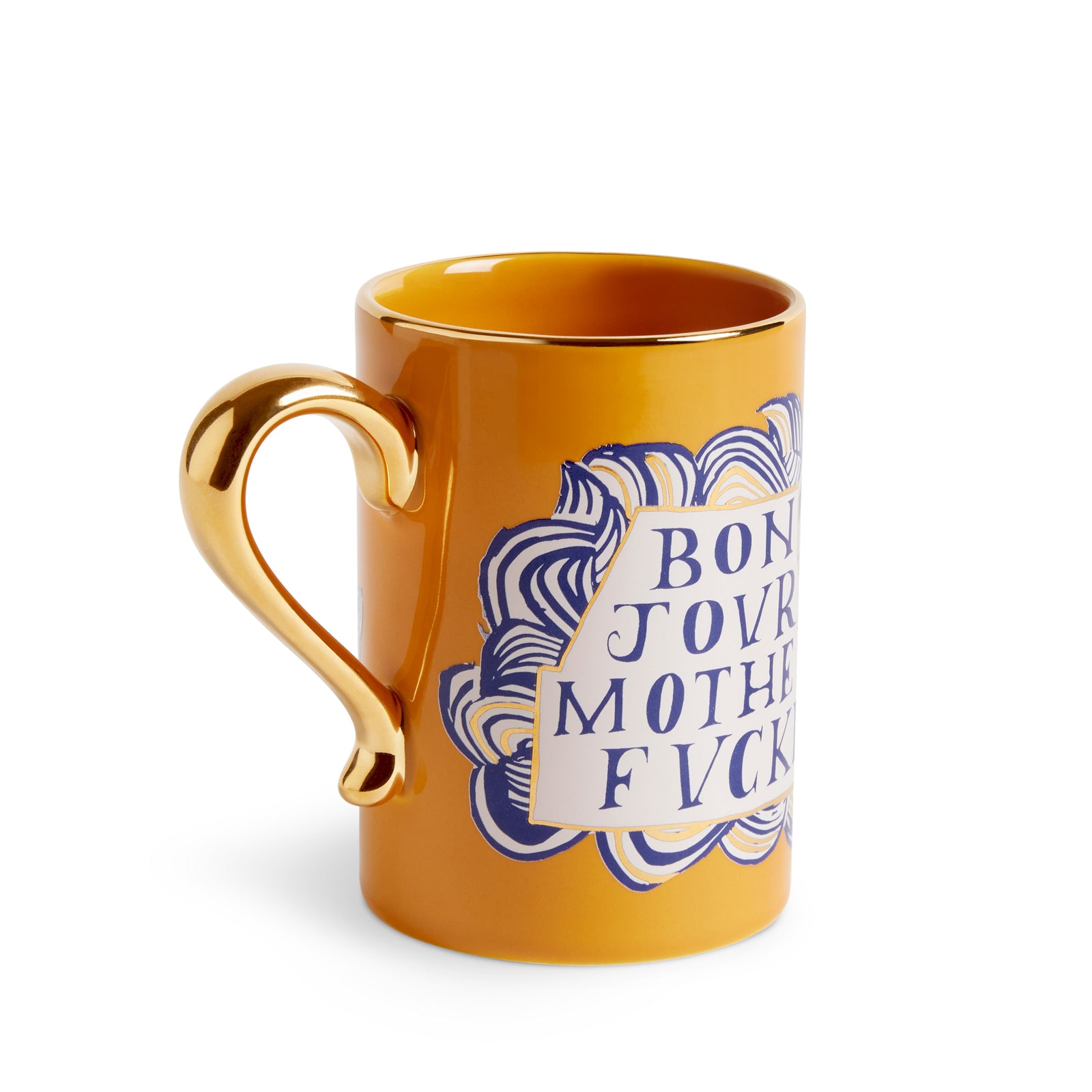 L'OBJET x Ruan Hoffmann| Mother Fucker Coffee/ Tea Mug| 24K Gold