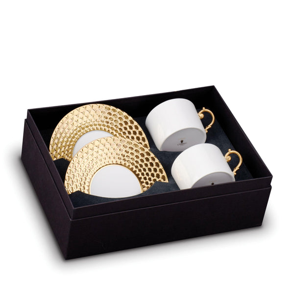 Aegean Tea Cup + Saucer (Set of 2) - L'OBJET