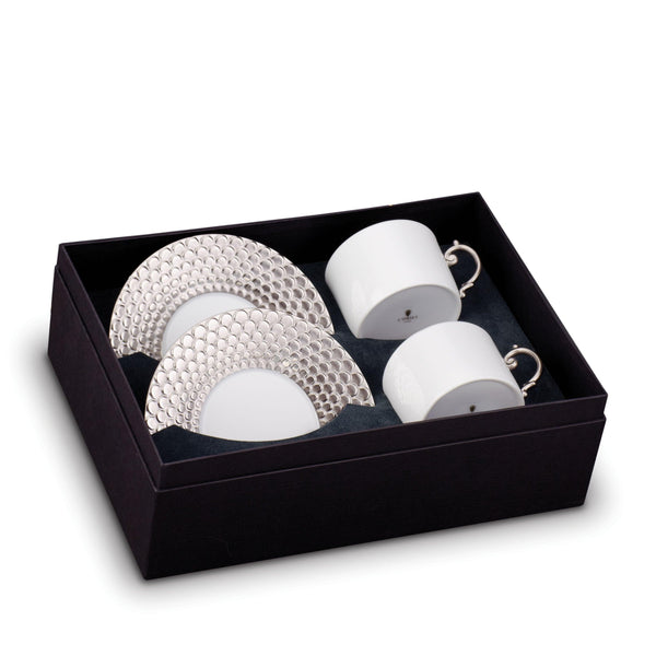 Aegean Tea Cup + Saucer (Set of 2) - L'OBJET