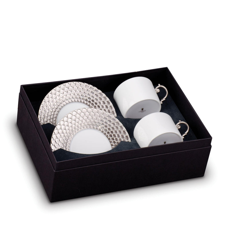 Aegean Tea Cup + Saucer (Set of 2) - L'OBJET