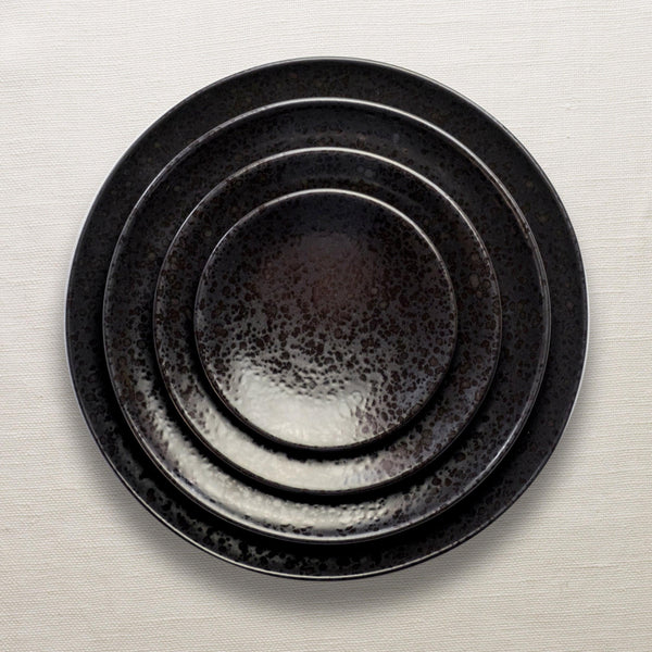 Black Alchimie Bread and Butter Plate by L'OBJET