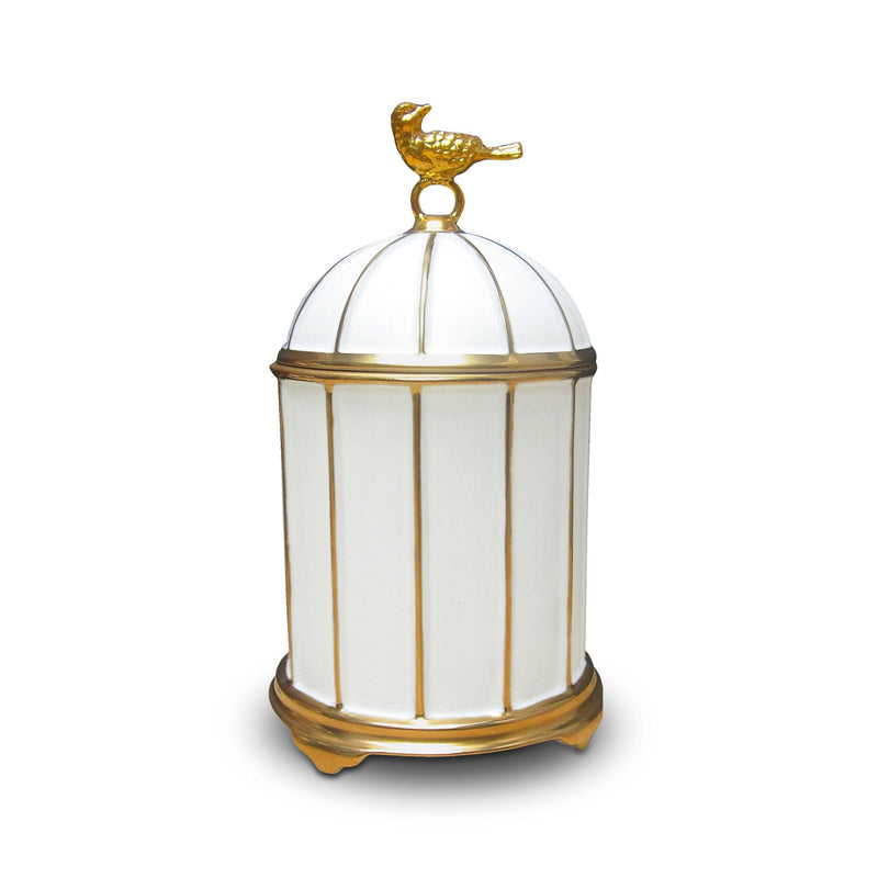 Birdcage Candle from L'OBJET - Signature Fragrance - Accented with 24K Gold - Detailed with Subtle Glow and Delicate Features