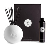 Bois Sauvage Diffuser Set - Black Bottle of Scented Oil Refill - Fragrant and Indulgent Aromatic Expressions