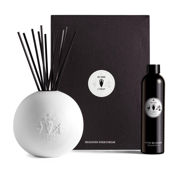 Bois Sauvage Porcelain Diffuser Set - L'OBJET