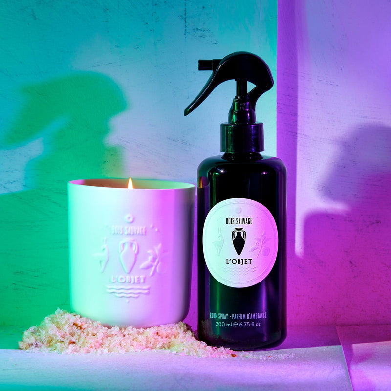 Bois Sauvage Room Spray + Candle Gift Set - Fragrant Spray - Soothing Blend of Fragrances for the Home