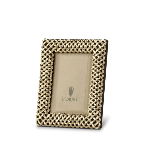 2x3-Inch Braid Frame in Gold - Hand-Crafted and Sculptural with Elevated Aesthetic - Presented in a Luxury Gift Box
