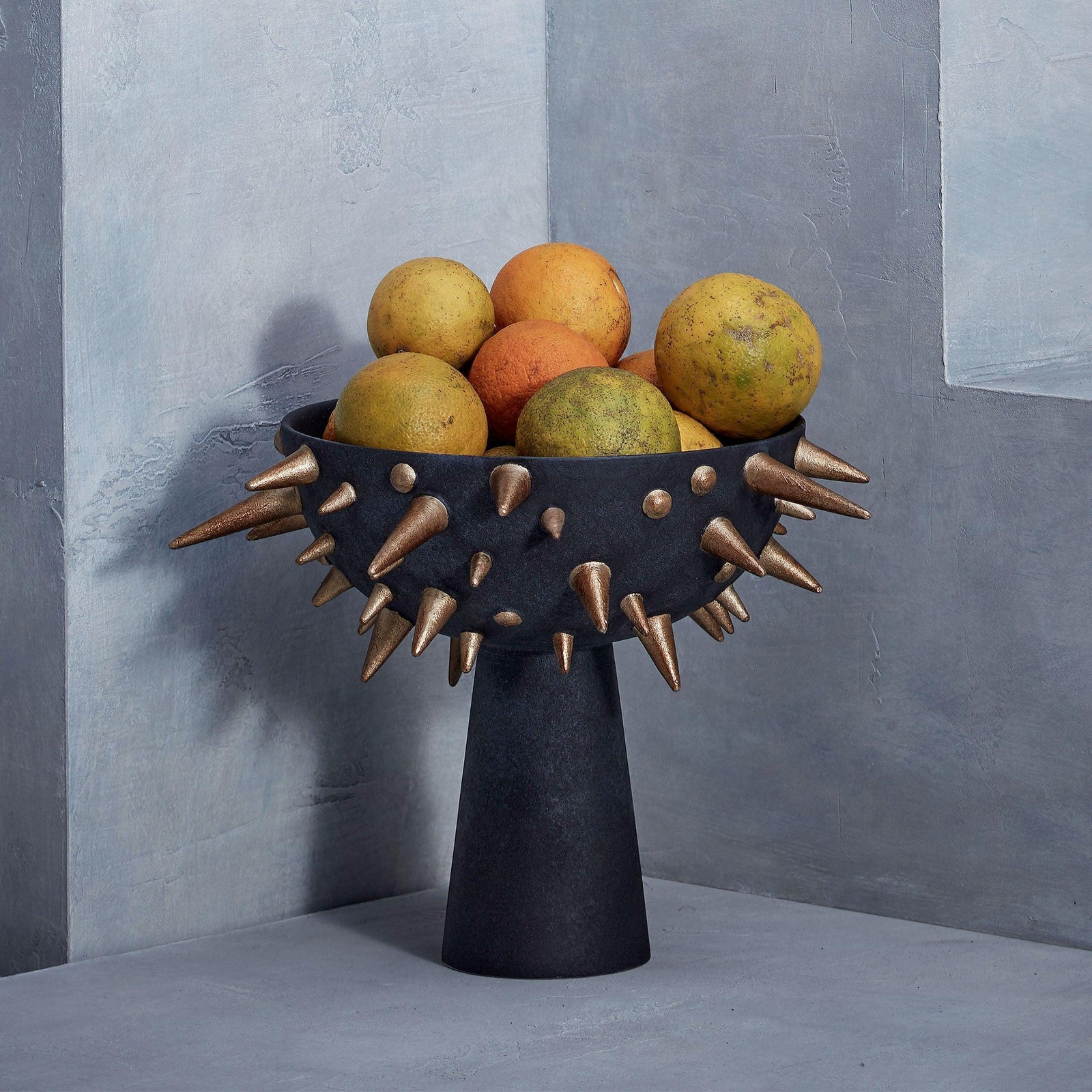 Celestial Bowl on Stand - Small - Black + Gold - L'OBJET