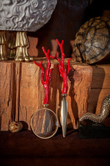 Coral Letter Opener by L'OBJET - Nod to Corals Found in the Mediterranean Sea - Organic Shape with Rich Red Hue