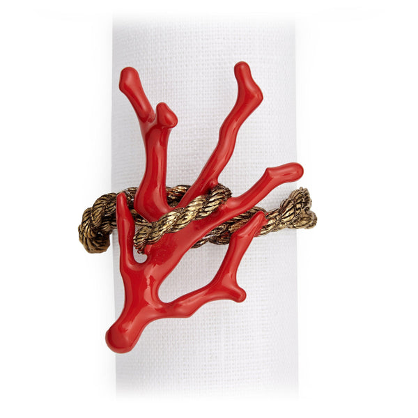 Coral Napkin Jewels (Set of 4) - L'OBJET