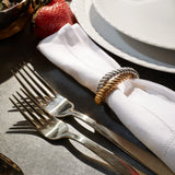 White Corde Dinnerware - Nod to Old-World Silk Cords - Sculptural and Timeless with Hand-Painted Porcelain - Classic Craftsmanship