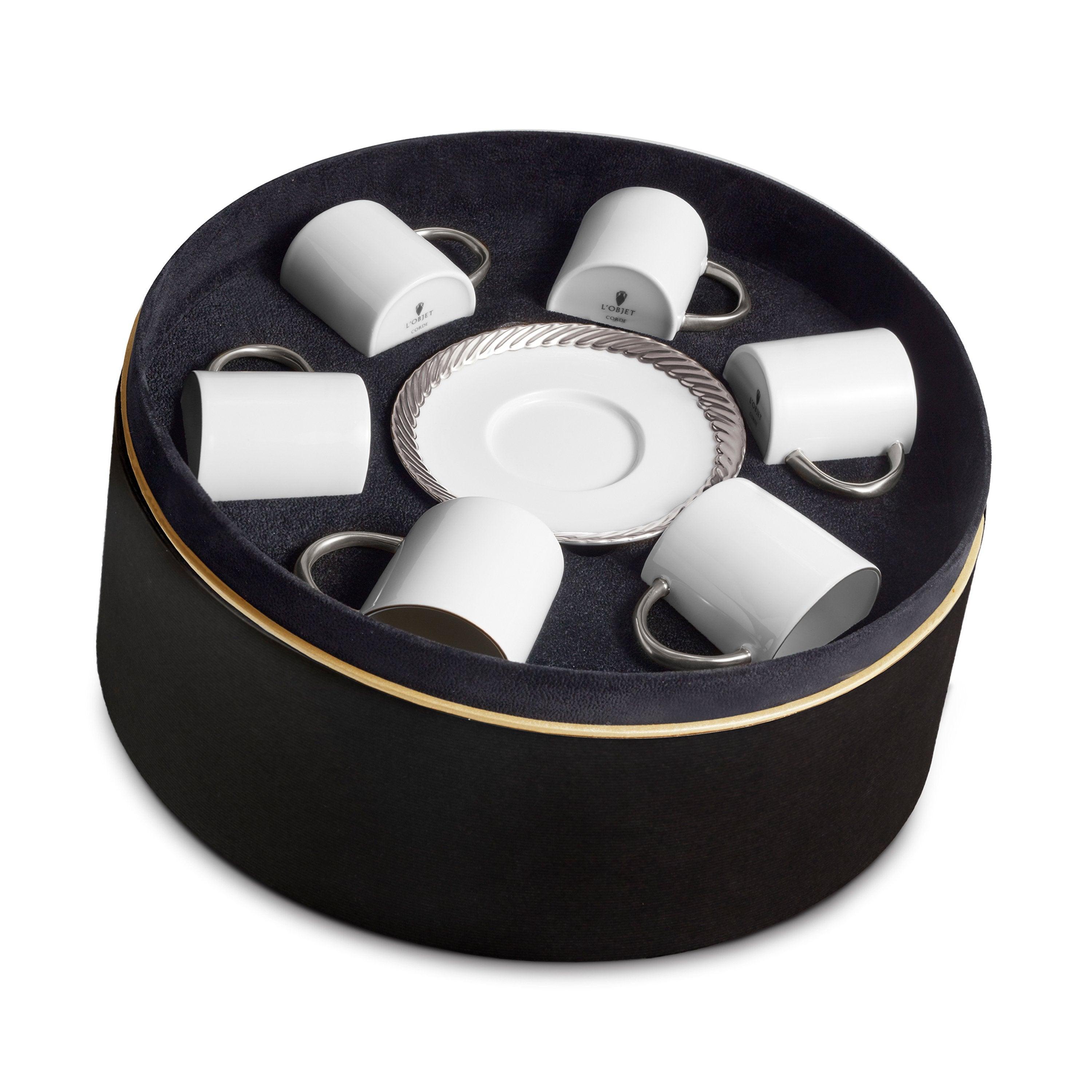 Corde Espresso Cup + Saucer (Set of 6)
